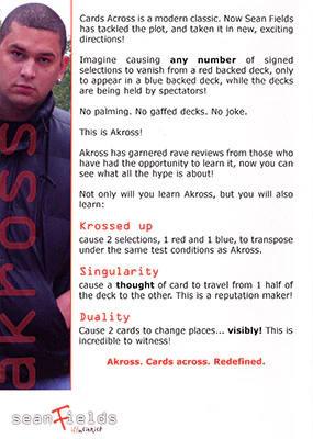 Akross by Sean Fields - DVD - Image 2