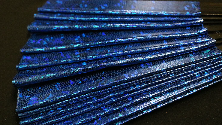 Appearing SnowStorming Fan V2 (Blue Hologram) by Victor Voitko (Gimmick and Online Instructions) - Trick - Image 2