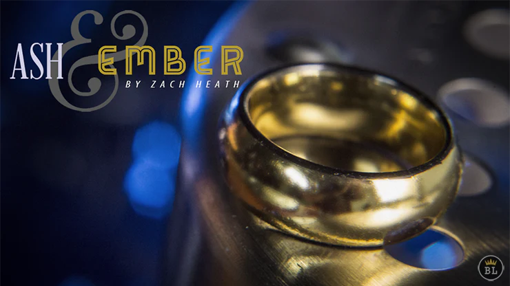 Ash and Ember Gold Curved Size 9 (2 Rings) by Zach Heath - Trick