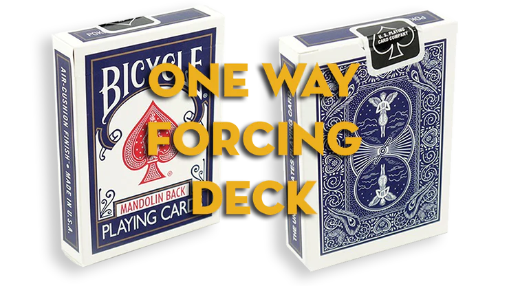 Assorted Mandolin Blue One Way Forcing Deck (assorted values)