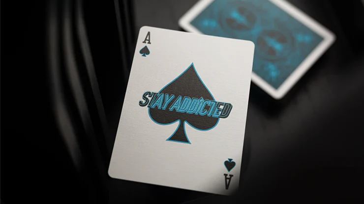 Bicycle Cool Blue Neon Rider Back Playing Cards - Image 4