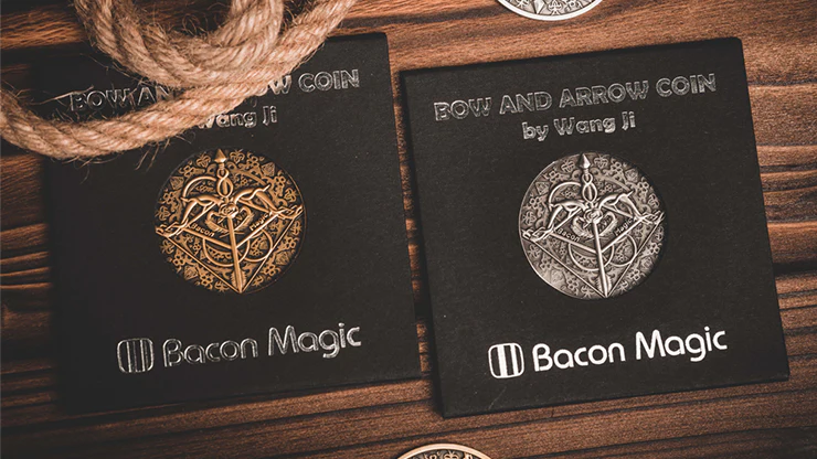 BOW AND ARROW COIN GOLD (Gimmick and Online Instructions) by Bacon Magic - Trick - Image 2