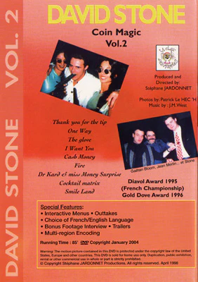 Coin Magic - Vol. 2 by David Stone - DVD - Image 2