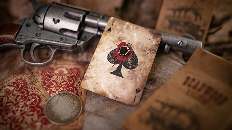 Deadwood Marked (Red) Playing Cards by Matthew Wright and Mark Bennett - Image 2