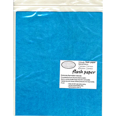 Flash Paper five pack(25x20cm) Blue - Trick