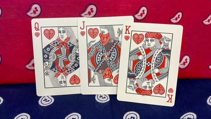 Gilded Bicycle Bandana (Blue) Playing Cards - Image 4
