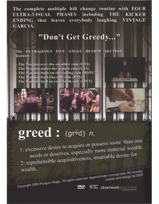 Greed by Daniel Garcia - DVD - Image 2