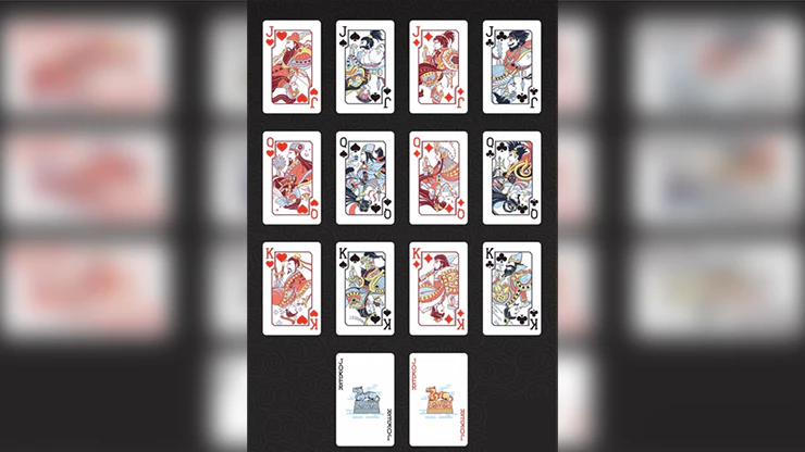GUAN DAM -Warriors of the Three Kingdoms (Black) Playing Cards by YOKAGAME - Image 3