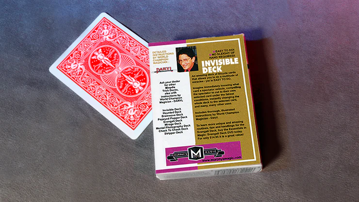 Invisible Deck Bicycle (Red) - Trick - Image 4