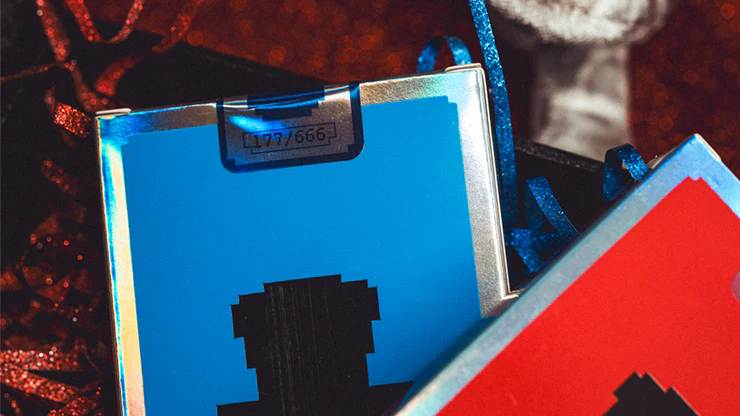 Limited Holographic Edition Surprise Deck V5 (Blue) Playing cards by Bacon Playing Card Company - Image 3