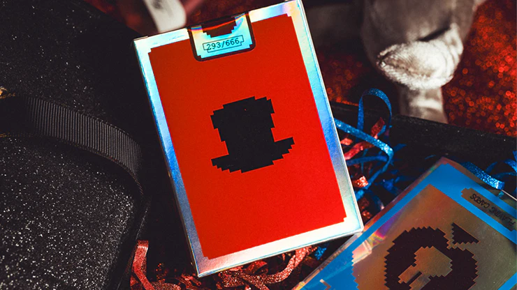 Limited Holographic Edition Surprise Deck V5 (Red) Playing cards by Bacon Playing Card Company - Image 2