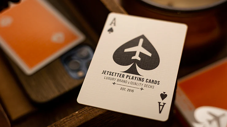 Lounge Edition in Hangar (Orange) by Jetsetter Playing Cards - Image 2