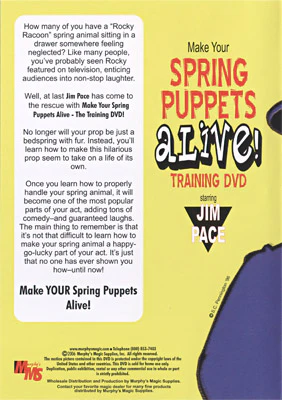 Make Your Spring Puppets Alive - Training DVD by Jim Pace - DVD - Image 2