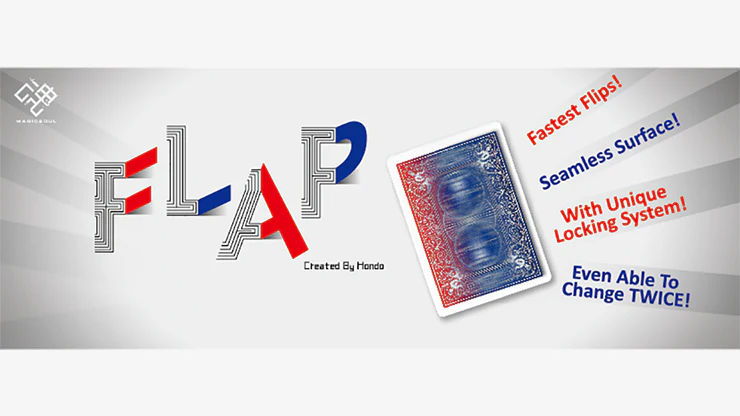 Modern Flap Card Double Sided (KS to QH / BLUE to RED) by Hondo