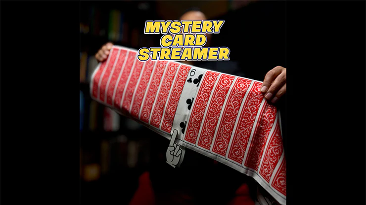 Mystery Card Streamer (Red 6 of Clubs) by PlayTime Magic DEFMA