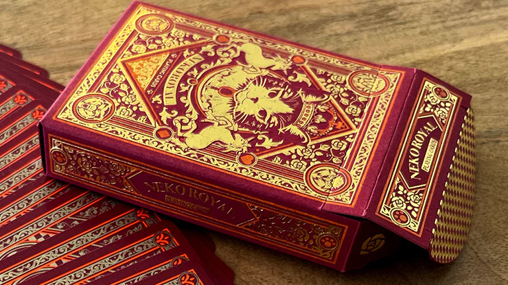 Neko Royal Red Playing Cards - Image 2