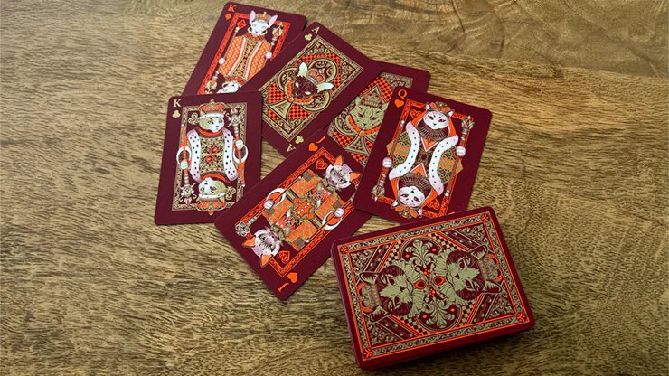 Neko Royal Red Playing Cards - Image 4