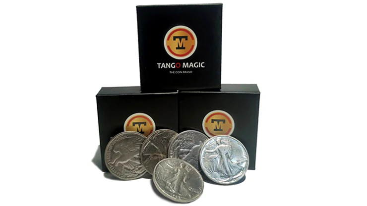 Replica Walking Liberty Expanded Shell plus 4 coins (Gimmicks and Online Instructions) by Tango - Trick - Image 2