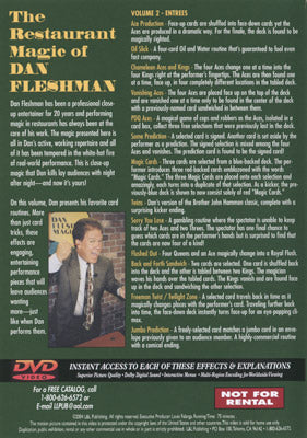 Restaurant Magic Volume 2 by Dan Fleshman - DVD - Image 2