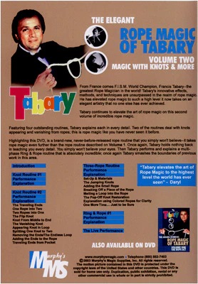 Tabary Elegant Rope Magic #2 by Murphy's Magic Supplies, Inc. - DVD - Image 2