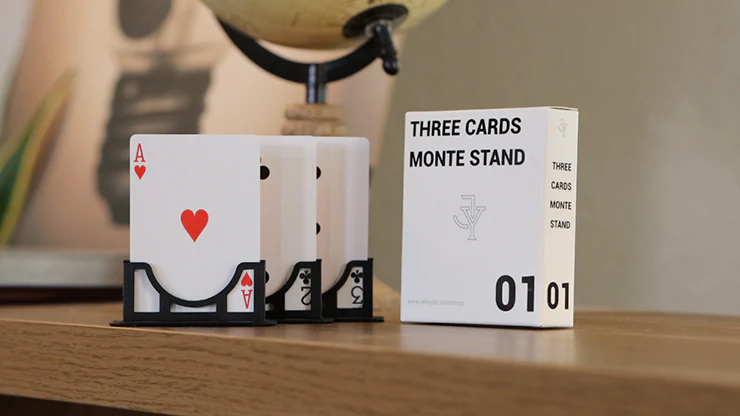 Three Cards Monte Stand RED (Gimmicks and Online Instruction) by Jeki Yoo - Trick - Image 3