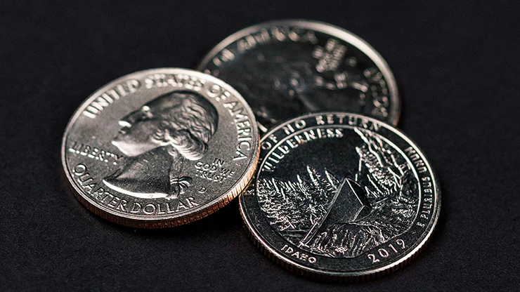 Triad Coins (Quarter) by Joshua Jay and Vanishing Inc. - Image 3
