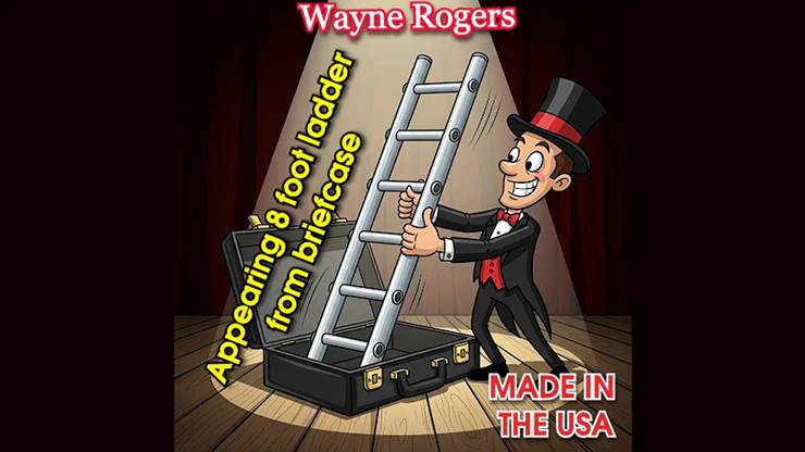 Wayne Rogers Appearing 8 Foot Ladder from Briefcase by Big Guys Magic